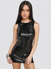 Yumiko Romper Black Sparkle
